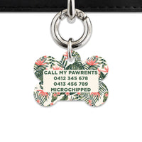 Bailey And Bone Pet Tag Tropical Summer Pet Tag