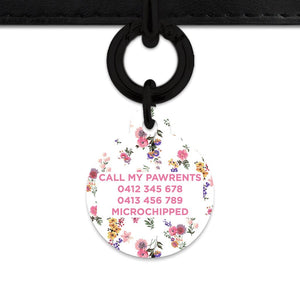 Bailey And Bone Pet Tag Vintage Garden Flowers Pet Tag