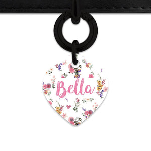Bailey And Bone Pet Tag Vintage Garden Flowers Pet Tag