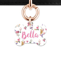 Bailey And Bone Pet Tag Vintage Garden Flowers Pet Tag