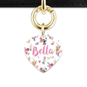 Bailey And Bone Pet Tag Vintage Garden Flowers Pet Tag