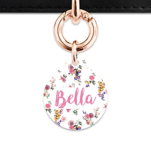 Bailey And Bone Pet Tag Vintage Garden Flowers Pet Tag