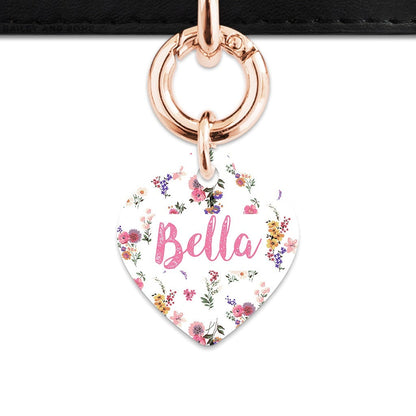 Bailey And Bone Pet Tag Vintage Garden Flowers Pet Tag
