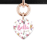 Bailey And Bone Pet Tag Vintage Garden Flowers Pet Tag