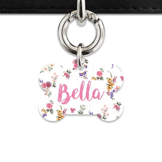 Bailey And Bone Pet Tag Vintage Garden Flowers Pet Tag