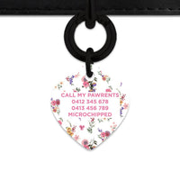 Bailey And Bone Pet Tag Vintage Garden Flowers Pet Tag