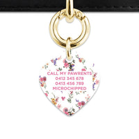 Bailey And Bone Pet Tag Vintage Garden Flowers Pet Tag