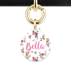 Bailey And Bone Pet Tag Vintage Garden Flowers Pet Tag