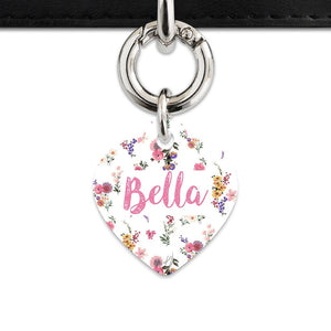 Bailey And Bone Pet Tag Vintage Garden Flowers Pet Tag