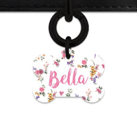 Bailey And Bone Pet Tag Vintage Garden Flowers Pet Tag
