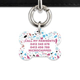 Bailey And Bone Pet Tag White Pastel Terrazzo Pet Tag
