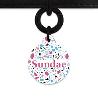 Bailey And Bone Pet Tag White Pastel Terrazzo Pet Tag