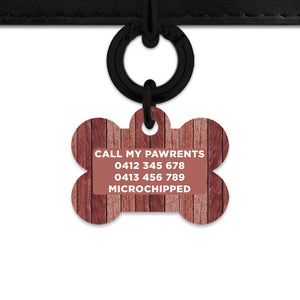 Bailey And Bone Pet Tag Wood Print Pet Tag
