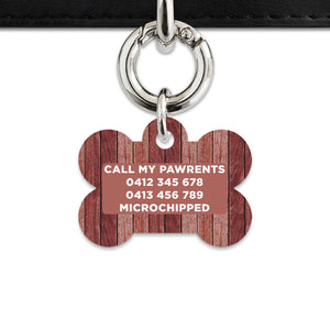 Bailey And Bone Pet Tag Wood Print Pet Tag