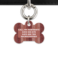 Bailey And Bone Pet Tag Wood Print Pet Tag
