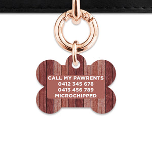 Bailey And Bone Pet Tag Wood Print Pet Tag