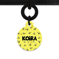 Bailey And Bone Pet Tag Yellow Bees Pet Tag