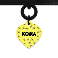 Bailey And Bone Pet Tag Yellow Bees Pet Tag