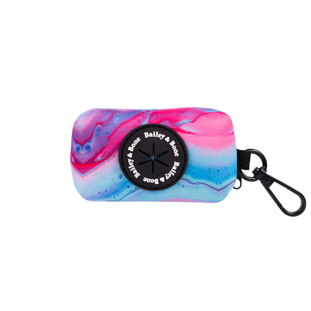 Bailey And Bone Poop Bag Holder Blue And Purple Marble Poop Bag Holder