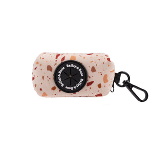 Bailey And Bone Poop Bag Holder Brown And Beige Terrazzo Poop Bag Holder