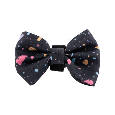 BaileyAndBone Black Pastel Terrazzo Bow Tie