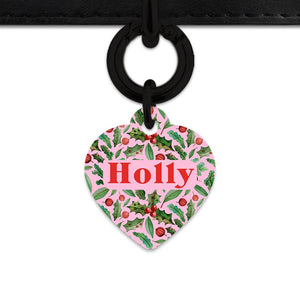 BaileyAndBone Pet ID Tags Christmas Holly Pet Tag