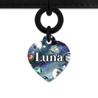 BaileyAndBone Pet ID Tags Heart / Black Midnight Galaxy Pet Tag