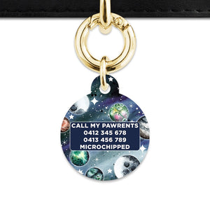 BaileyAndBone Pet ID Tags Midnight Galaxy Pet Tag