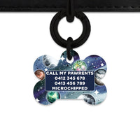 BaileyAndBone Pet ID Tags Midnight Galaxy Pet Tag