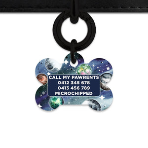 BaileyAndBone Pet ID Tags Midnight Galaxy Pet Tag