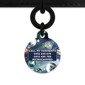 BaileyAndBone Pet ID Tags Midnight Galaxy Pet Tag