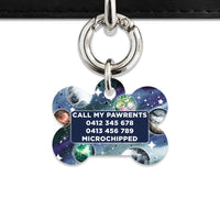 BaileyAndBone Pet ID Tags Midnight Galaxy Pet Tag