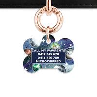 BaileyAndBone Pet ID Tags Midnight Galaxy Pet Tag