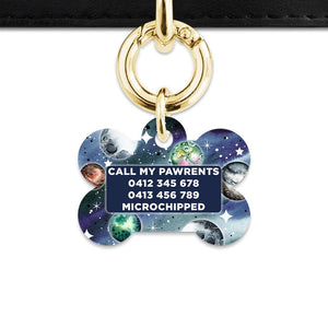 BaileyAndBone Pet ID Tags Midnight Galaxy Pet Tag