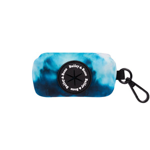 BaileyAndBone Poop Bag Holder Blue Marble Tie Dye Poop Bag Holder